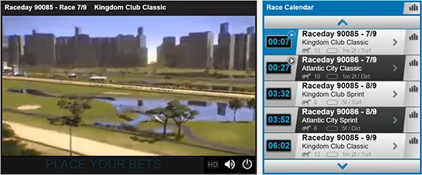 Virtual horse countdown